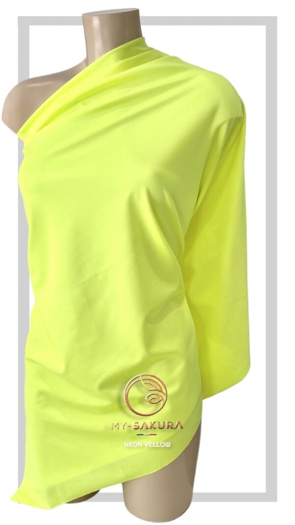 Tissu uni - Neon yellow
