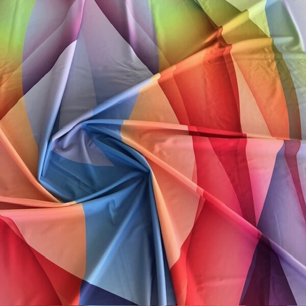 Lycra dégradé multicolor
