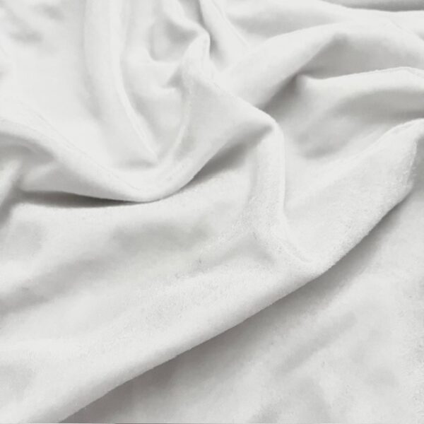 Velours lisse Blanc