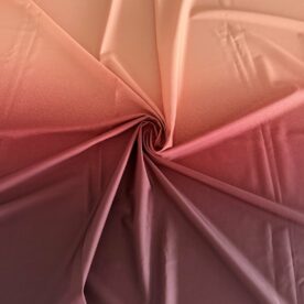 Lycra dégradé Pêche / Dark Red – 72 x 150
