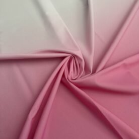 Lycra dégradé White / Rose – 90 x 110