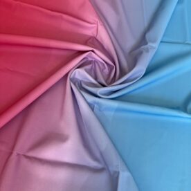 Lycra dégradé Rose / Bleu Ciel – 100 x 150