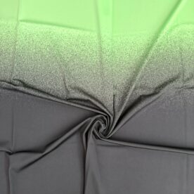Lycra dégradé effet neige Néon Vert / Black – 72 x 108