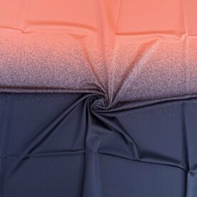Lycra dégradé effet neige Néon Orange / Black – 72 x 108