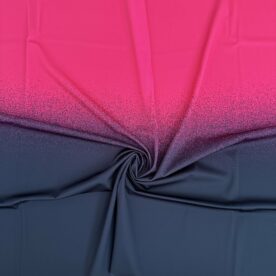 Lycra dégradé effet neige Fuchsia / Black – 73 x 108