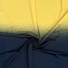 Lycra dégradé effet neige Safran / Black – 73 x 108