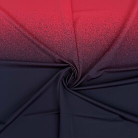 Lycra dégradé effet neige Red / Black – 72 x 108