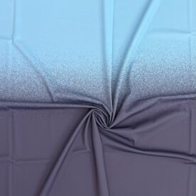 Lycra dégradé effet neige Bleu Sky / Gris – 73 x 108