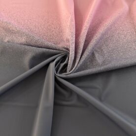 Lycra dégradé effet neige Rose / Gris – 75 x 108