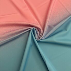 Lycra dégradé effet neige Bleu / Rose – 75 x 110
