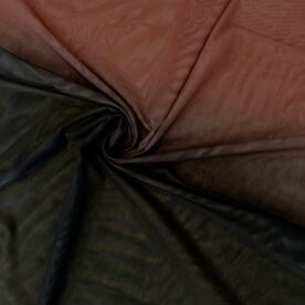 Voile dégradé Chair Foncé / Black – 90 x 150