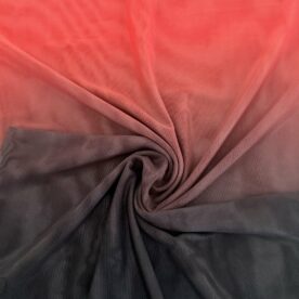 Voile dégradé Living Corail / Black – 90 x 150