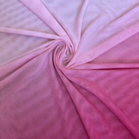 Voile dégradé Rose Tendre / Rose Foncé – 90 x 150